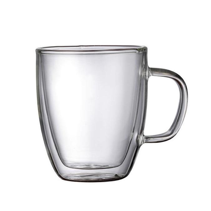 Bora- Zengelas Double Ll Anti Panas Insulated Cup Glass Kaca Dobel Bagus Unik Tebal