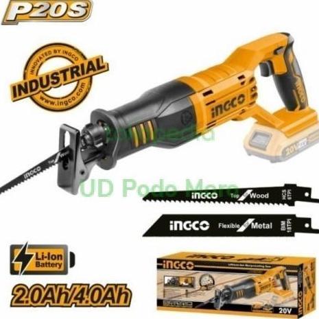 Ingco Mesin Gergaji Potong Besi Reciprocating Saw Cordless CRSLI1151