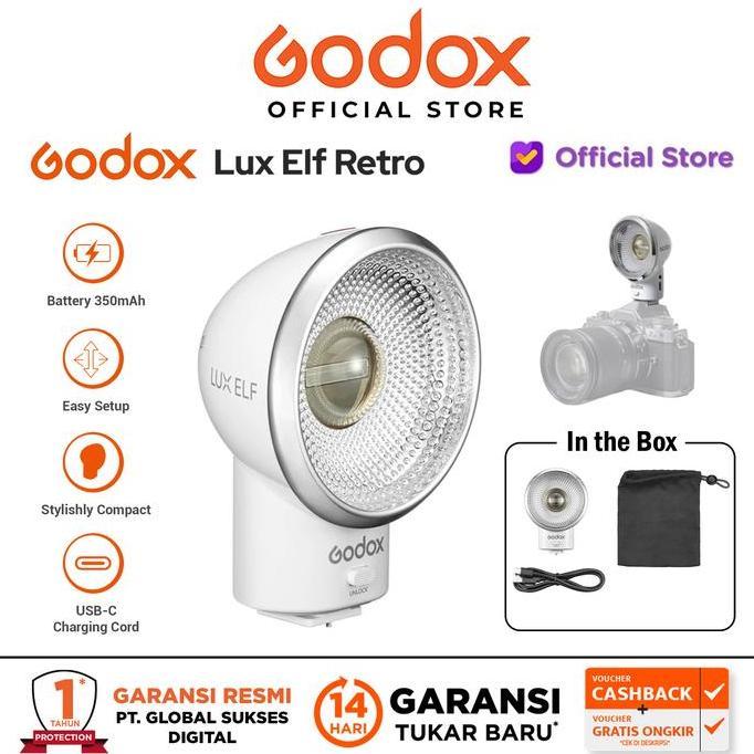 Godox Lux Elf Retro Camera Flash Godox Flash Kamera