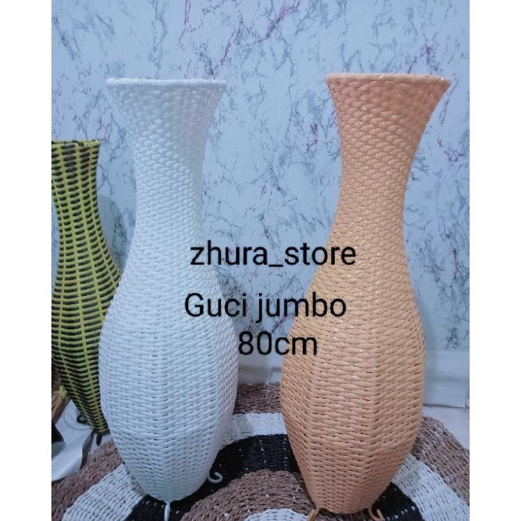 (Cod) Vas Pot Bunga Sudut Guci Sintetis