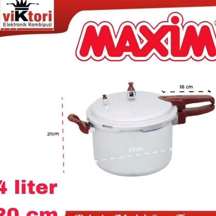 Presto Maxim 4 Liter / Presto Maxim 20Cm / Panci Presto Maxim 4Liter / Presto Daging / Pressure Cook