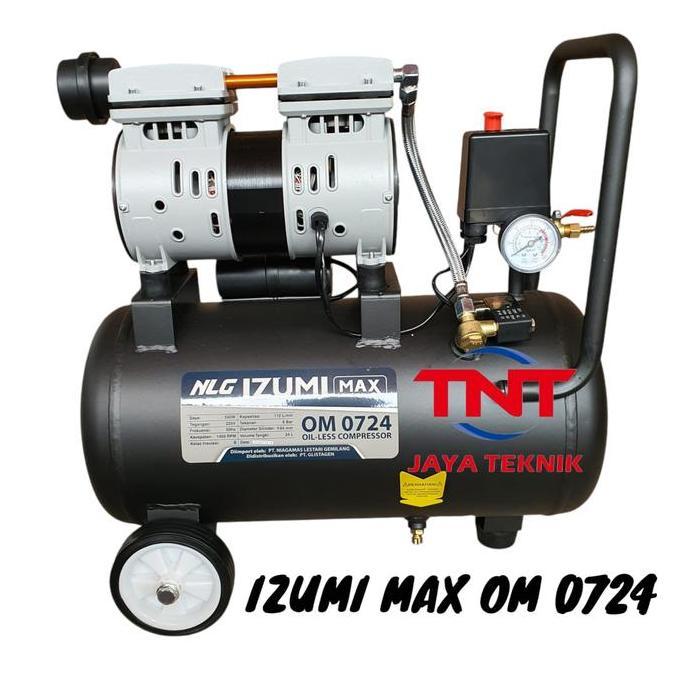NLG IZUMI MAX OM 0724 KOMPRESOR ANGIN OILLESS 0.75HP IZUMI MAX OM0724 / COMPRESSOR IZUMI MAX OM 0724