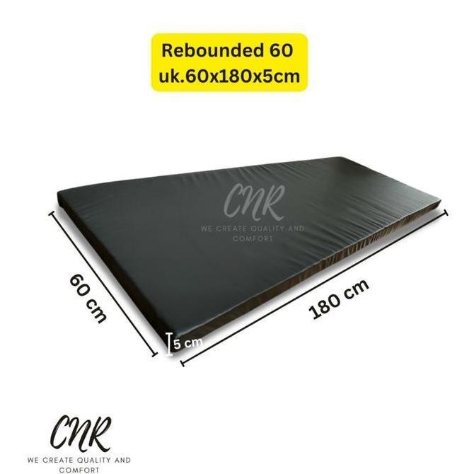 CNR busa rebounded lembaran untuk isi jok kursi atau matras lesehan ukuran 60x180x5cm Hitam