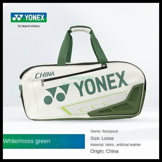 Terbaru Tas Badminton / Tennis Yonex Ba02331Wex Expert Series|Original - White