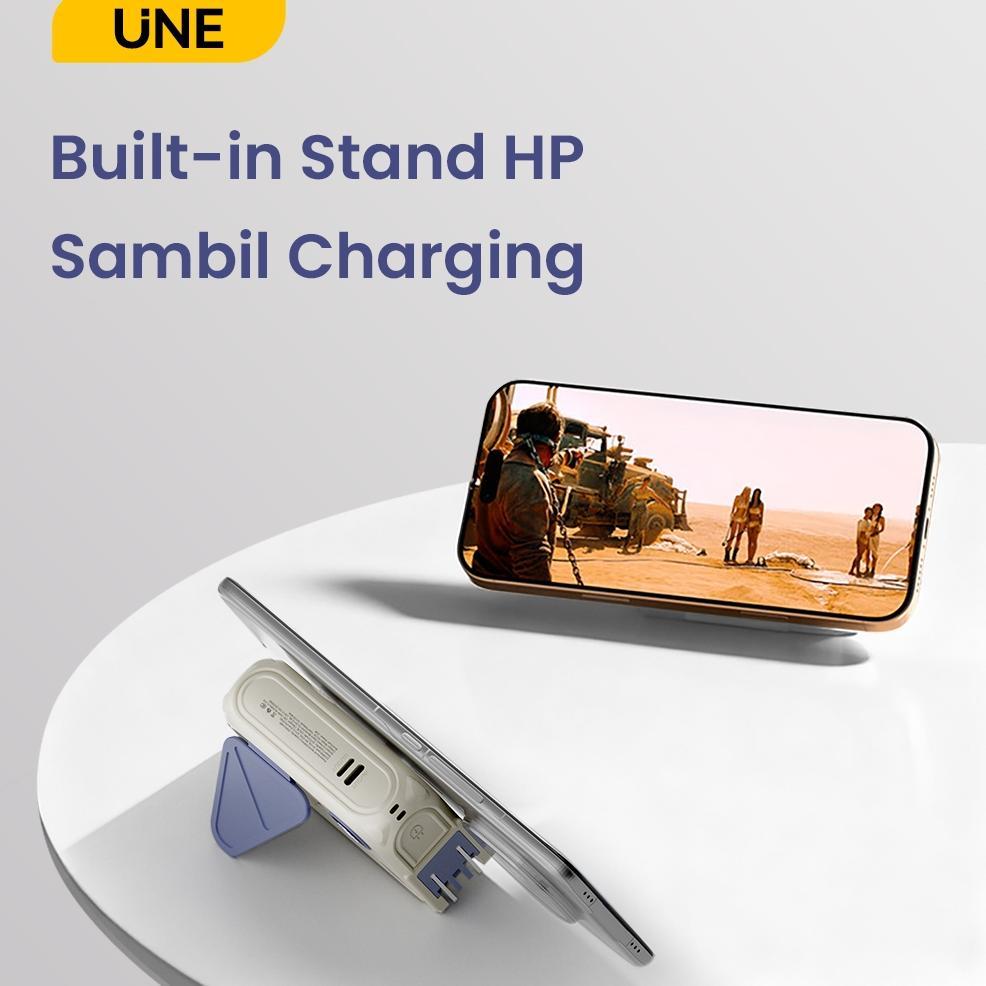 BIG PROMO [Garansi 2 tahun] UNE Powerbank Fast Charging Mini Wireless Magnetic 30000/20000mah Type C