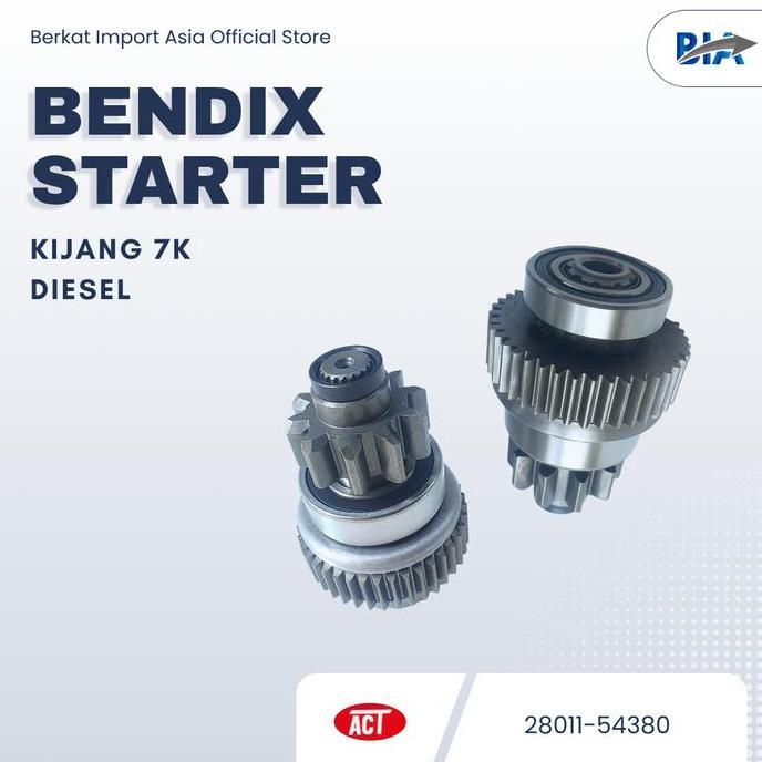 Bendix Starter Toyota Kijang 7K Diesel Alqshop