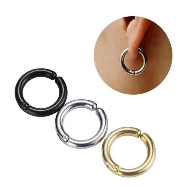 Value Pack Anting Jepit / Fake Piercing Model Hoop/Anting Tanpa Tindik ( A. Jepit Hoop)