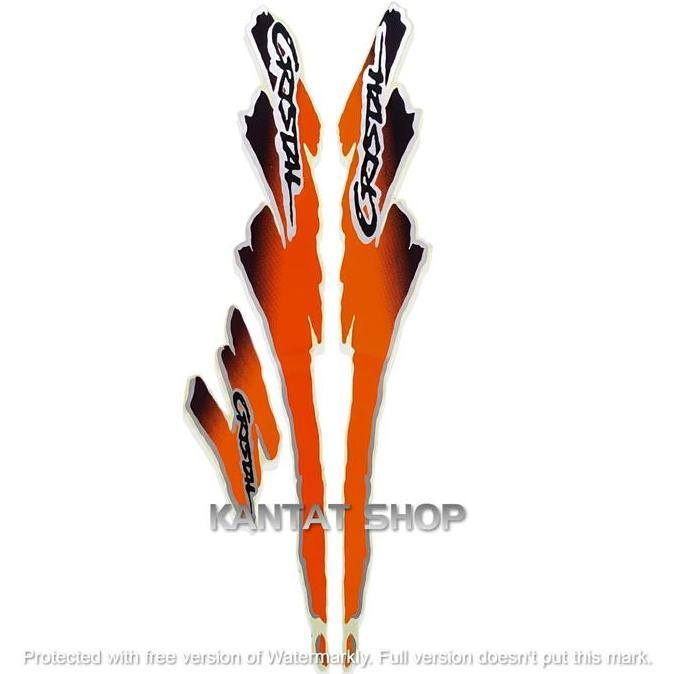 STIKER STRIPING LIS LES BODY MOTOR SUZUKI CRYSTAL 1994 STRIPING CRYSTAL TUNE FULL SET Motorcycle