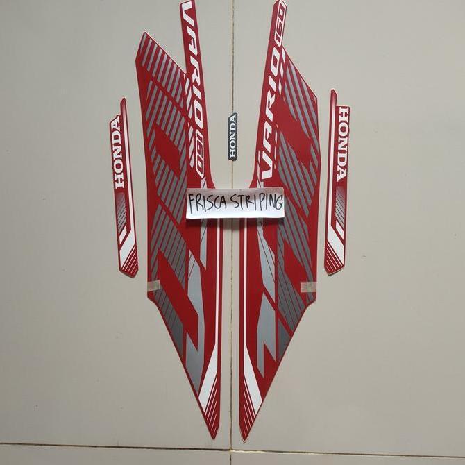 striping stiker Vario 160 merah dof doff 2023 original