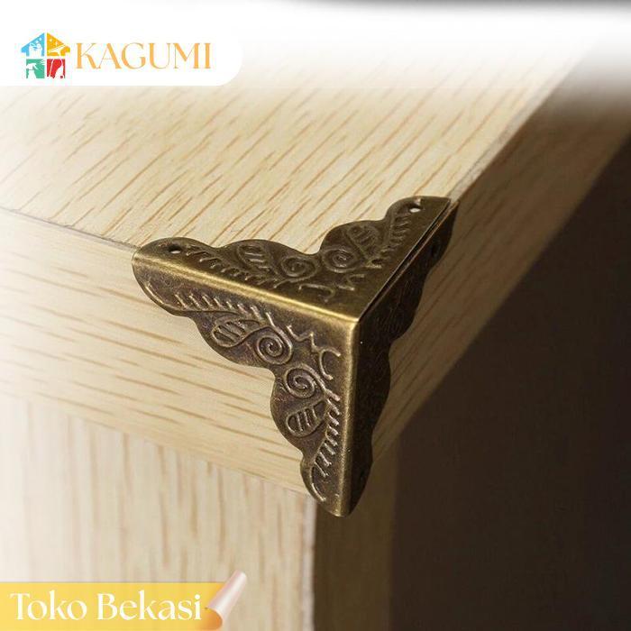 Kagumi 10pcs Siku Hiasan Besi Ukir 25cm - Untuk Perbaikan & Dekorasi Kotak Kayu Antik Atau Meja Read