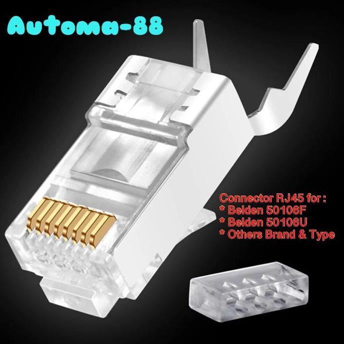Eceran Connector RJ45 FTP STP UTP Kabel Cat6 Belden 50106F 50106U