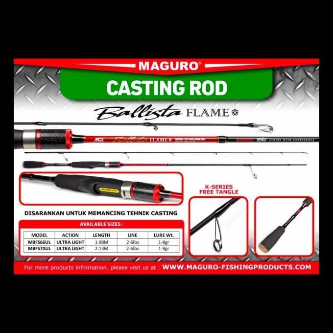 JORAN UL MAGURO BALLISTA ICE FLAME 702 2-6 LB ULTRALIGHT PSJ27
