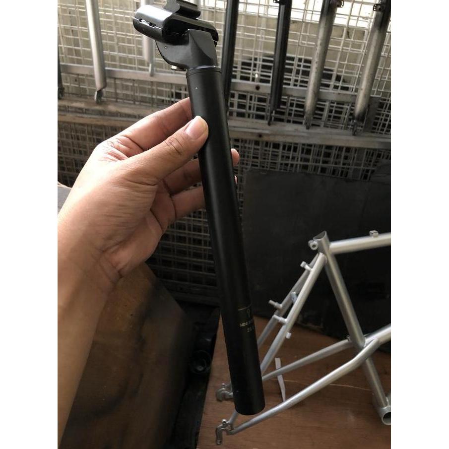 Seatpost 26.0 Vintage Black Hitam Nos Seat Pillar Tiang Saddle 26Mm