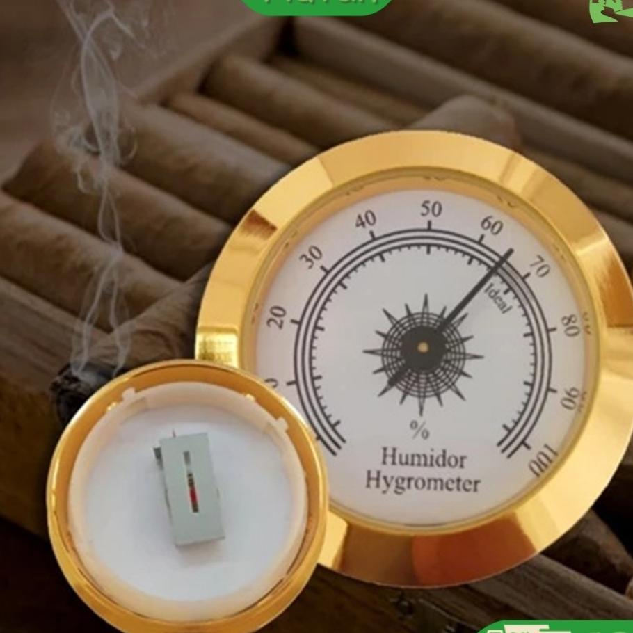 50Mm Termohigrometer Humidor Thermo Hygrometer Kotak Cerutu