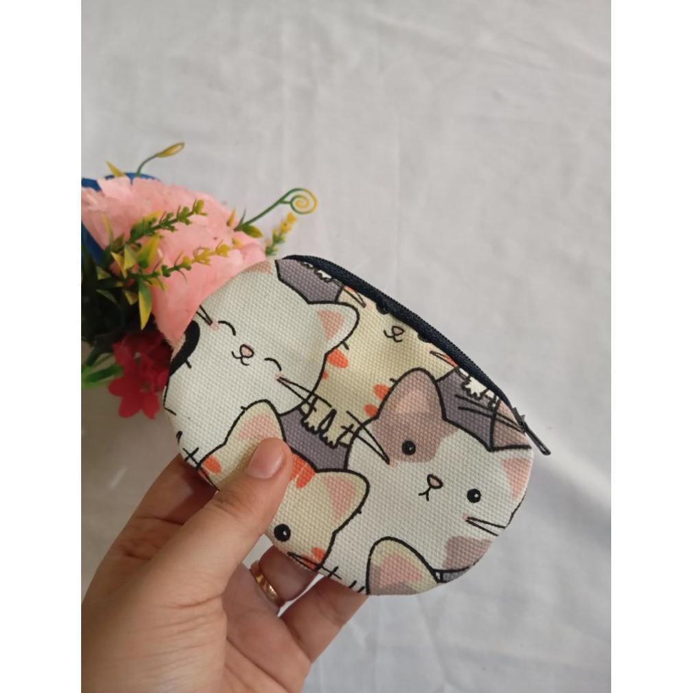 Flash Sale Dompet Koin Resleting Murah, Bahan Kain Kanvas/Dompet Wanita/Dompet Koin