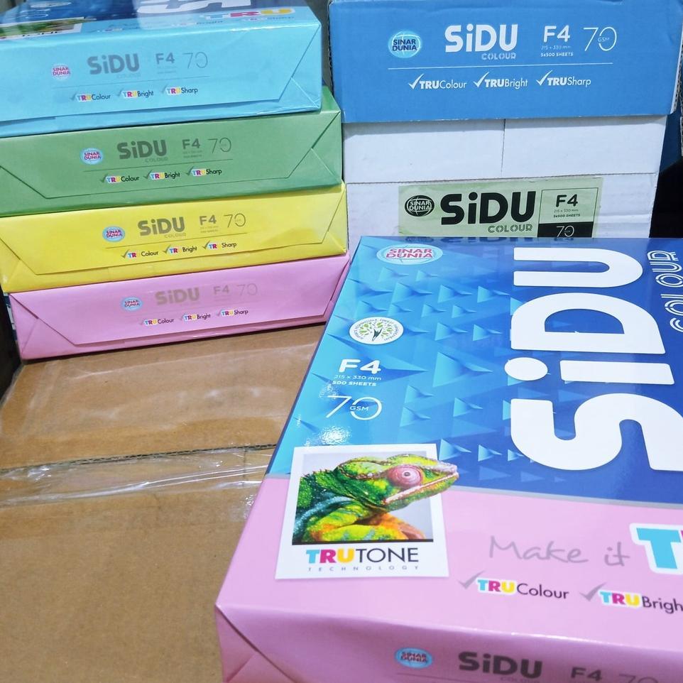 Kertas Hvs Warna F4 Sidu 70 Gram ( 1 Rim )