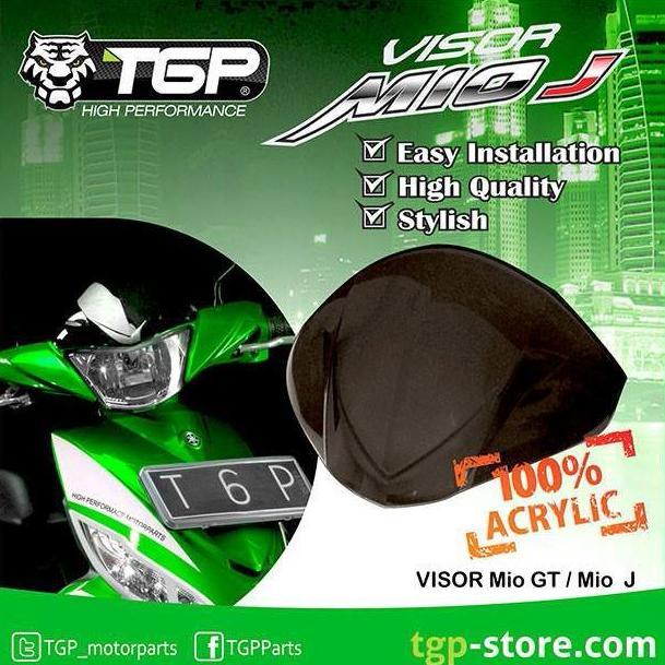 VISOR YAMAHA MIO J MIO GT 115 AKSESORIS TGP HITAM ACRYLIC
