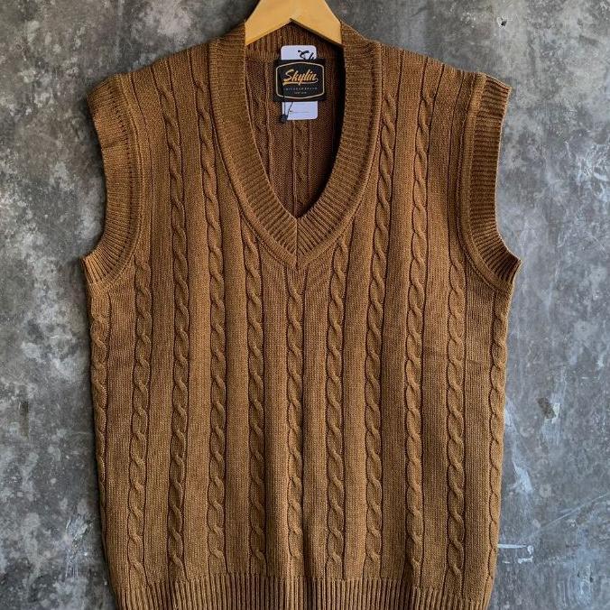 Vest Rajut Wanita Premium Rompi Knit Terbaru Vest Cable Classic Outerwear
