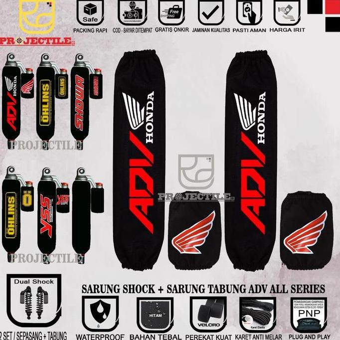 Sarung Shock + Sarung Tabung ADV PCX Ohlins ADV 150 / 160 Kiri Kanan
