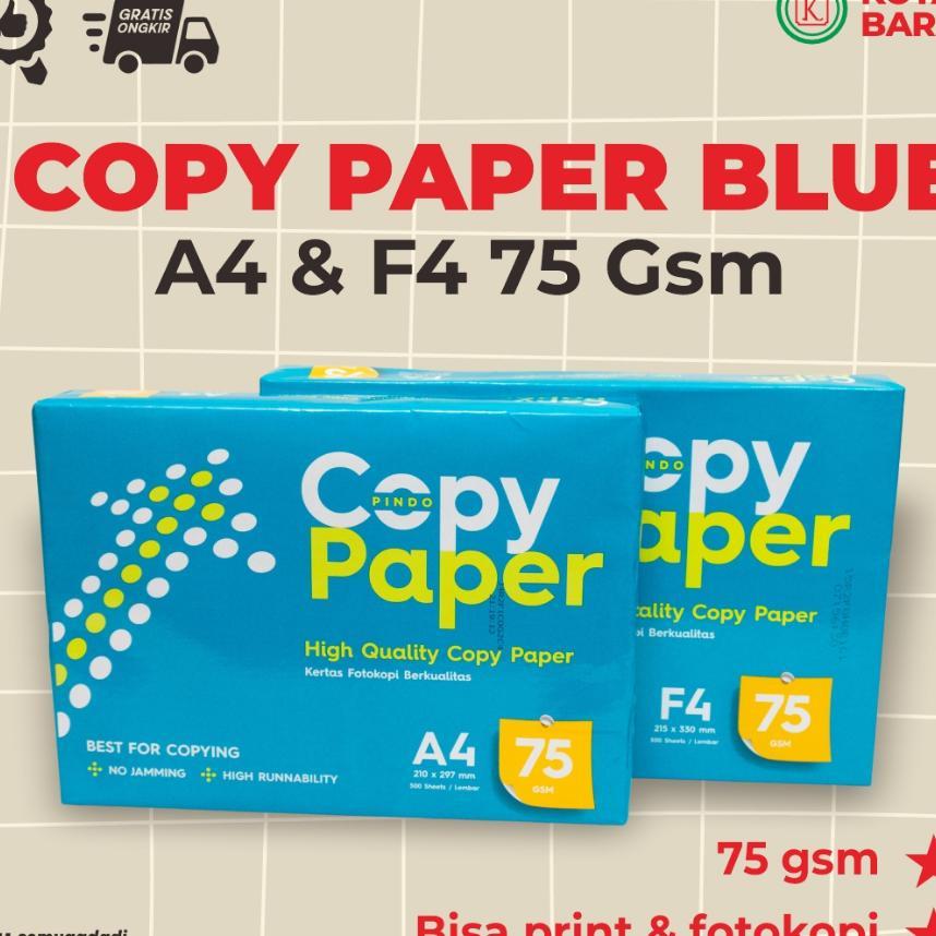 Copy Paper Blue A4 75 Gsm & F4 75 Gsm
