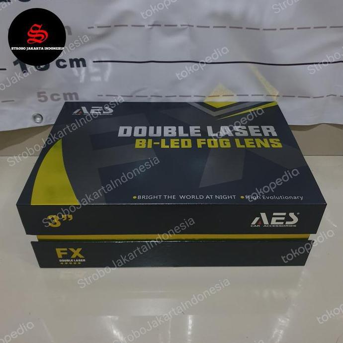 AES BI LED FX DOUBLE LASER BILED FOGLAMP LED