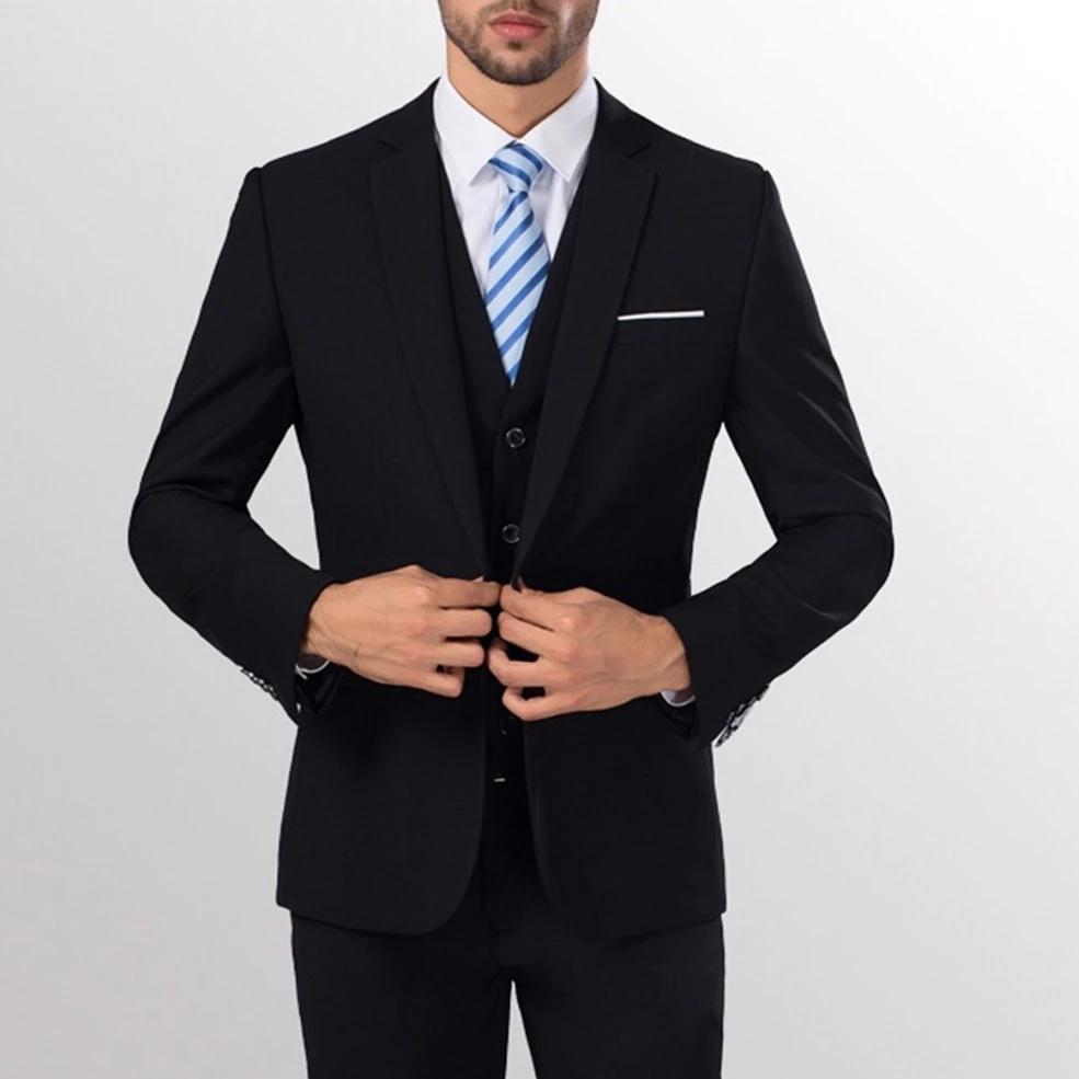 BestPromo Jas Blazer Pria Slim Fit [ Nikayu Premium + Bonus Cover ] Modric Black Resmi Casual Elegan