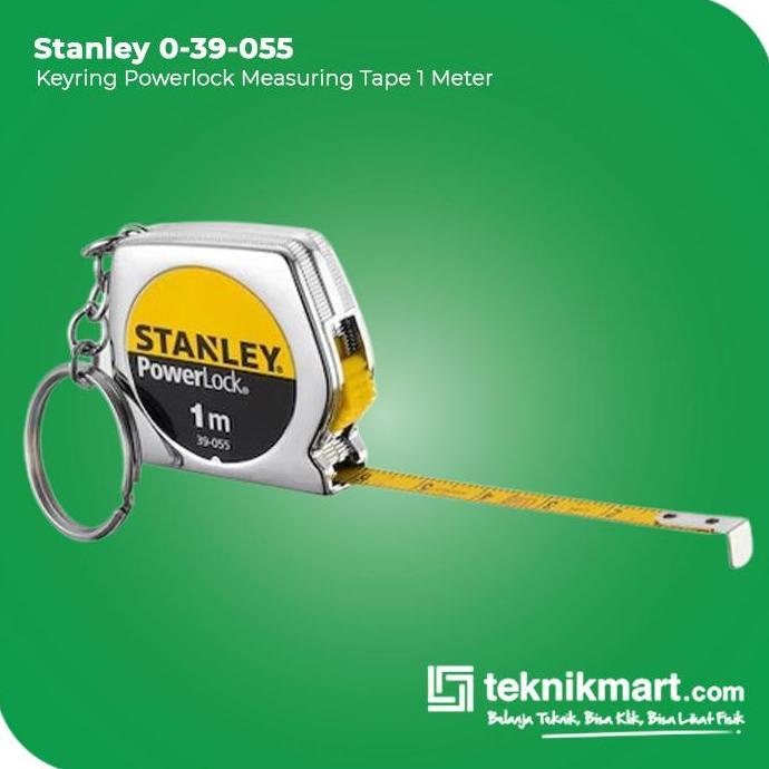 (Good) Stanley Keyring PowerLock Measuring Tape / Meteran Manual 1 Meter 0-39-055
