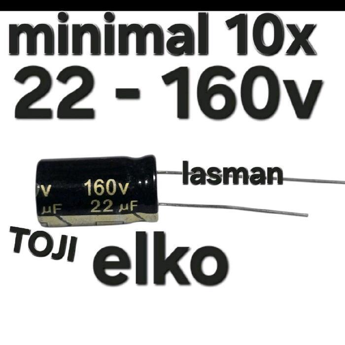( 22uf 160v ) elko elco 160v22uf 160v 22 uf mf micro uf 22mf 22uf 22micro 22mikro 22 mikro uf 160 10