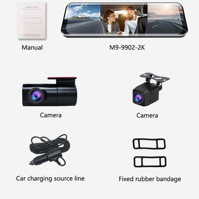 Lenovo M9 3 Camera Dashcam 2K Dash Cam Car Kamera Mobil [terbaik]