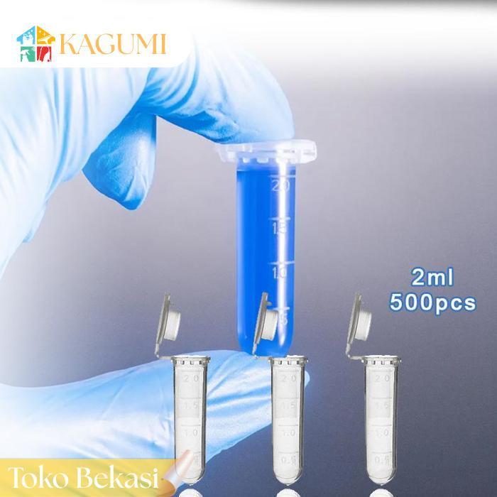 Kagumi Isi 500 Cup PCR Tube 2ml Centrifuge Tube Eppendorf Tube Autoclavable Ready Stok