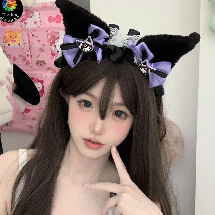 Premium Bando Sanrio Kuromi/Bando Cosplay Kuromi/Bando Kuromi Cat Ears/Bando Sanrio Kuromi Premium