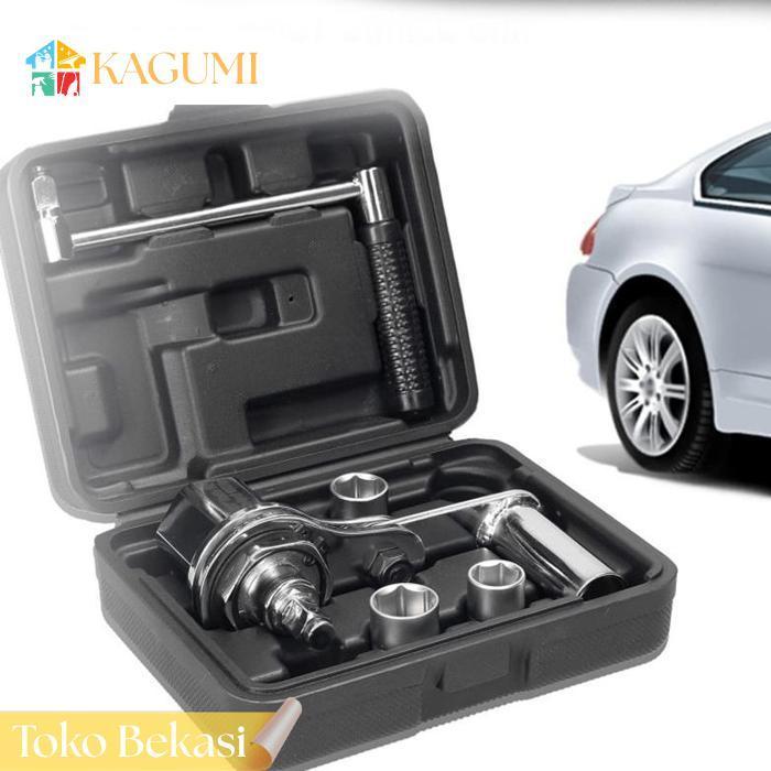 Kagumi 5pcs/Set Kunci Impact Roda Mobil 1:16 Multiplier Wrench Kunci Torsi Kunci Impact Manual Labor