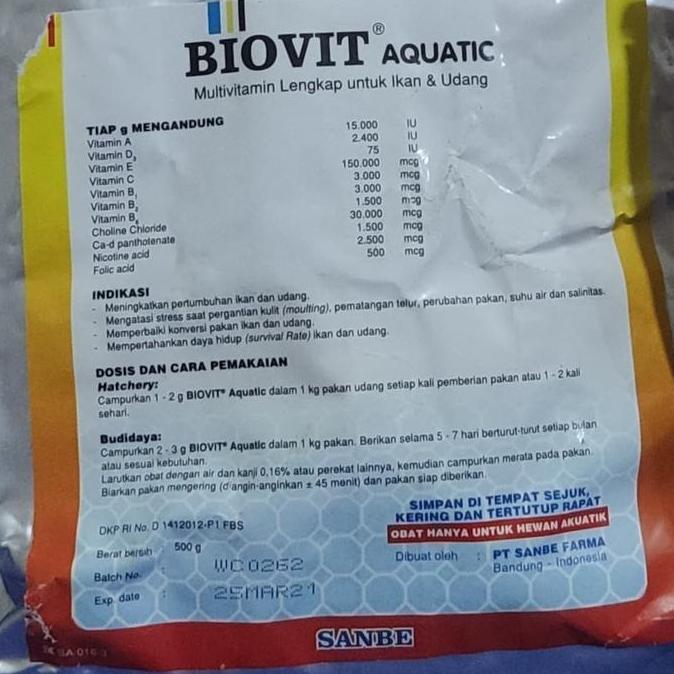 Mycats- Biovit Aquatic Sanbe Repack 100 Gram
