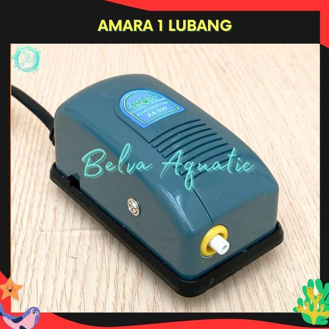 Mycats- Amara Aerator 1 Lubang Pompa Udara Aquarium Blower Aquarium