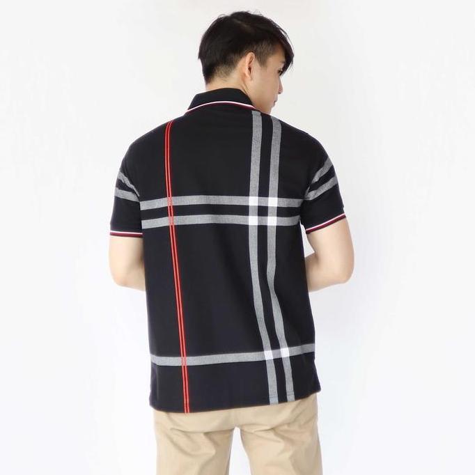 Shrts- Liso Wear - Polo Shirt Distro Batik Lengan Pendek | Atasan Baju Kerah Pria Motif Desa Kerah C