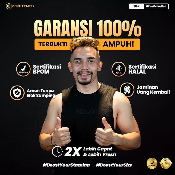 Kitman- Gentletality Maxboost Rasa Lemon Suplemen Stamina Pria | Gentletality Maxbost Max Bost Max B