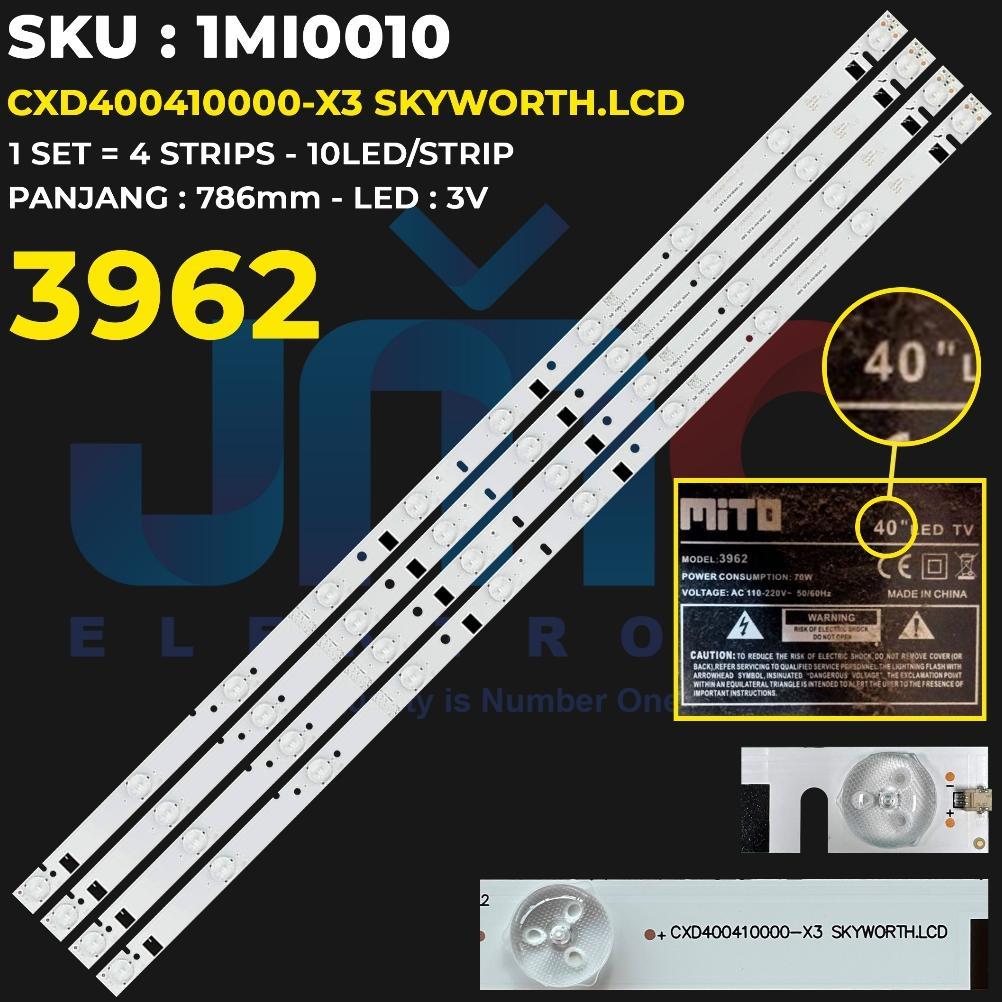 Backlight TV Mito 40 37 Inch 3962 HL-00400A28-1001S-01 A2  4*10 / HS-37D3006V1W8C1B73310M