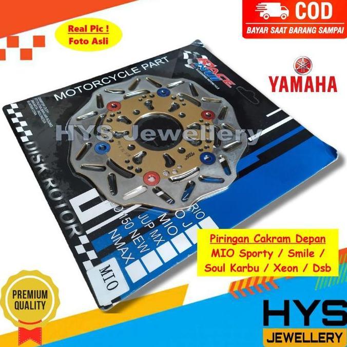 Hys Piringan Cakram Rem Depan Yamaha Mio Sporty Smile Soul Xeon Karbu Lama - Disc Brake Variasi Warn