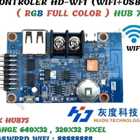 CONTROLLER LED HUIDU HD-WF1 WIFI RGB FULL COLOR HDWF1 P10 SMD DIP DLL