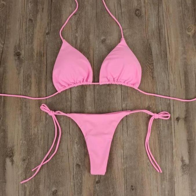 Portes- Bikini Nita Basic Model Pantai Gstring Renang Pakaian Dalam Seksi Bra Cd Set