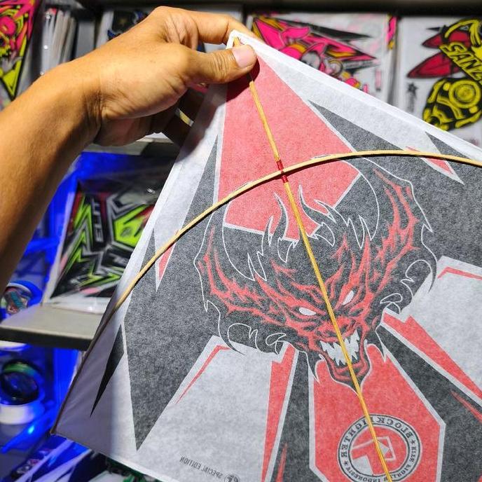 ISI 10 LAYANGAN SUKHOI LILITAN 2 ATAS BAWAH BY BLOCK FIGHTER motif deviles sablon 2 warna