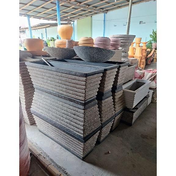 NEW Pot Bunga Batu Keren dan Murah Ready Medan | Pot Bunga Panjang | Pot Bunga Batu | Pot Bunga Peta