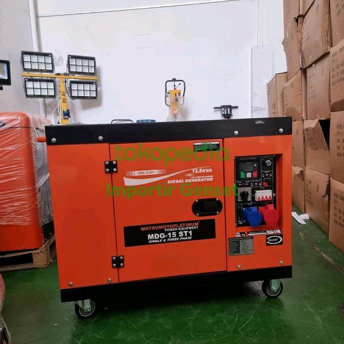 Genset Silent 15 Kva Matsumoto 1 Phase & 3 Phase Mdg-15