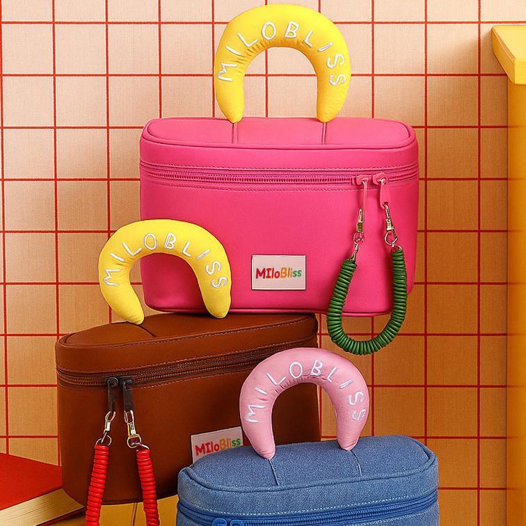 Elsa Tas Kosmetik Kapasitas Besar Handle Paste / Box Kosmetik Korea Travel Organizer Custom Yk-Kaz11