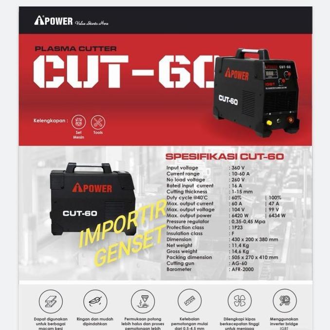 Mesin Pemotong Plasma / Plasma Cutting Cut 60