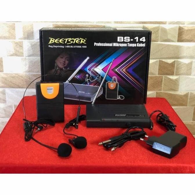 microphone Bando dan Jepit wireless Beetster