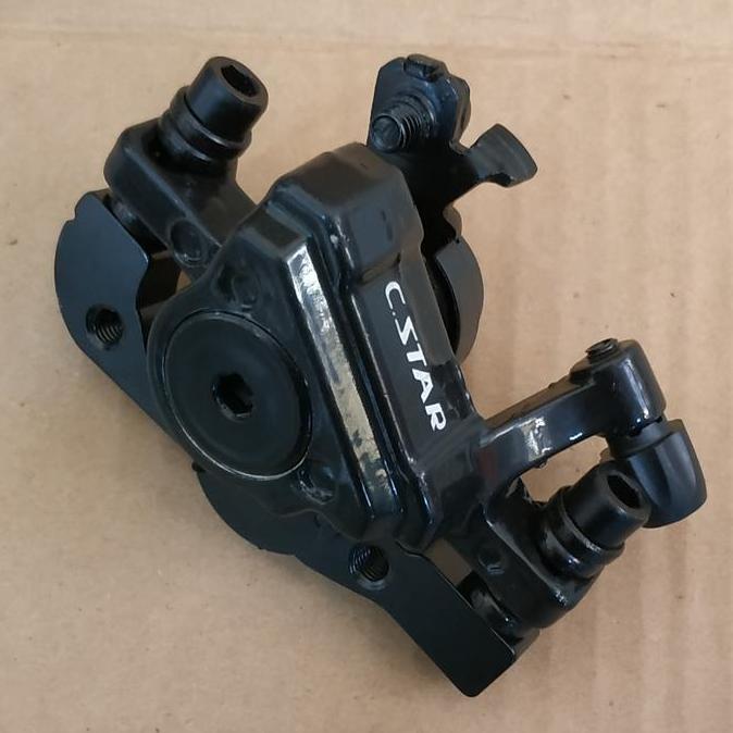 Kaliper Rem Disc Brake Mekanik 160Mm Sepeda Mtb Seli Hitam Cstar
