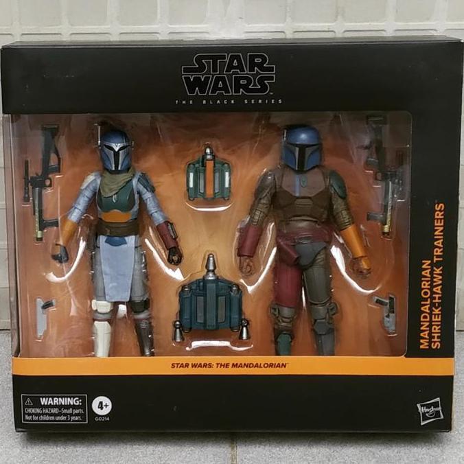 HASBRO STAR WARS BLACK SERIES MANDALORIAN SHRIEK HAWK TRAINERS 2-PACK