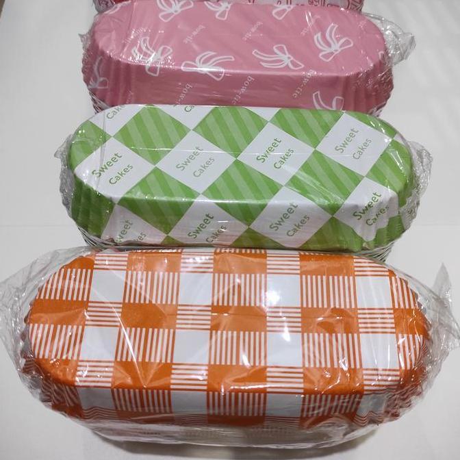 Aura- Paper Cup Case Roti Panjang Isi 200Pcs Cup Paper Oval Alas Roti Baking