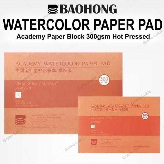 Artyou- New- Baohong Academy Tercolor Paper Block 300Gsm
